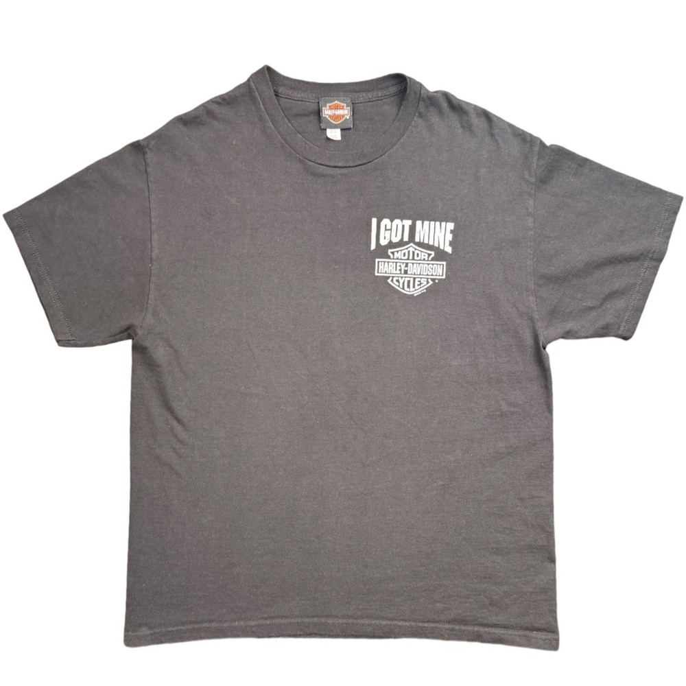 Harley Davidson T Shirt Outer Banks NC Dealer Graphic Black Mens‎ Large
